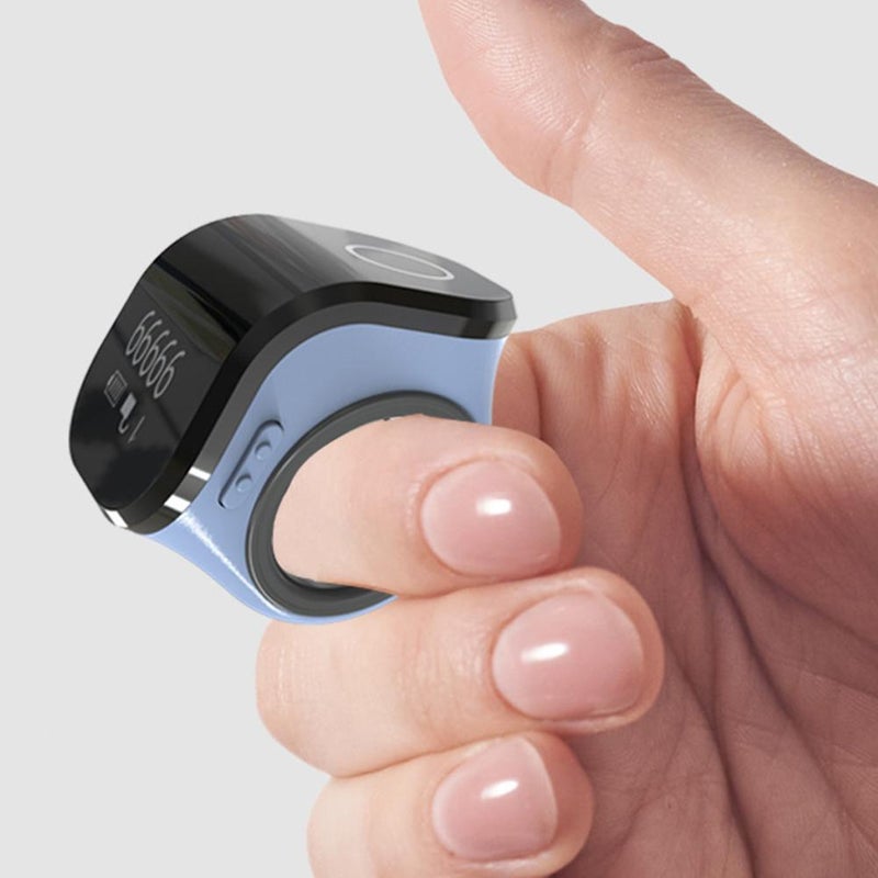 Electronic Finger Counter, Digital Tally Counter Clicker with Led, Rechargeable Silent Finger Counter, Digit Display Hand Tally Counter Counting for Golf, Goods Counting, Knitting Muslims - Image 4